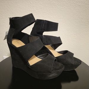 Christian Siriano | Women's Black Wedges | Size 7